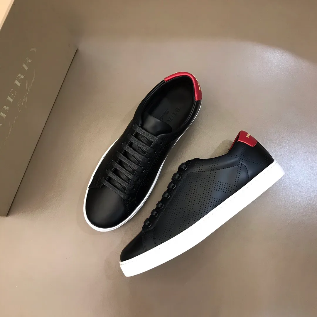 p380 ▫️B Home🆕Original boutique, classic plaid men's casual sneakers, made of selected calfskin, 100% original Burberry special fabrics! The rear KPU puncture method is decorated with the Burberry three-dimensional logo and the original outsole! 38/45